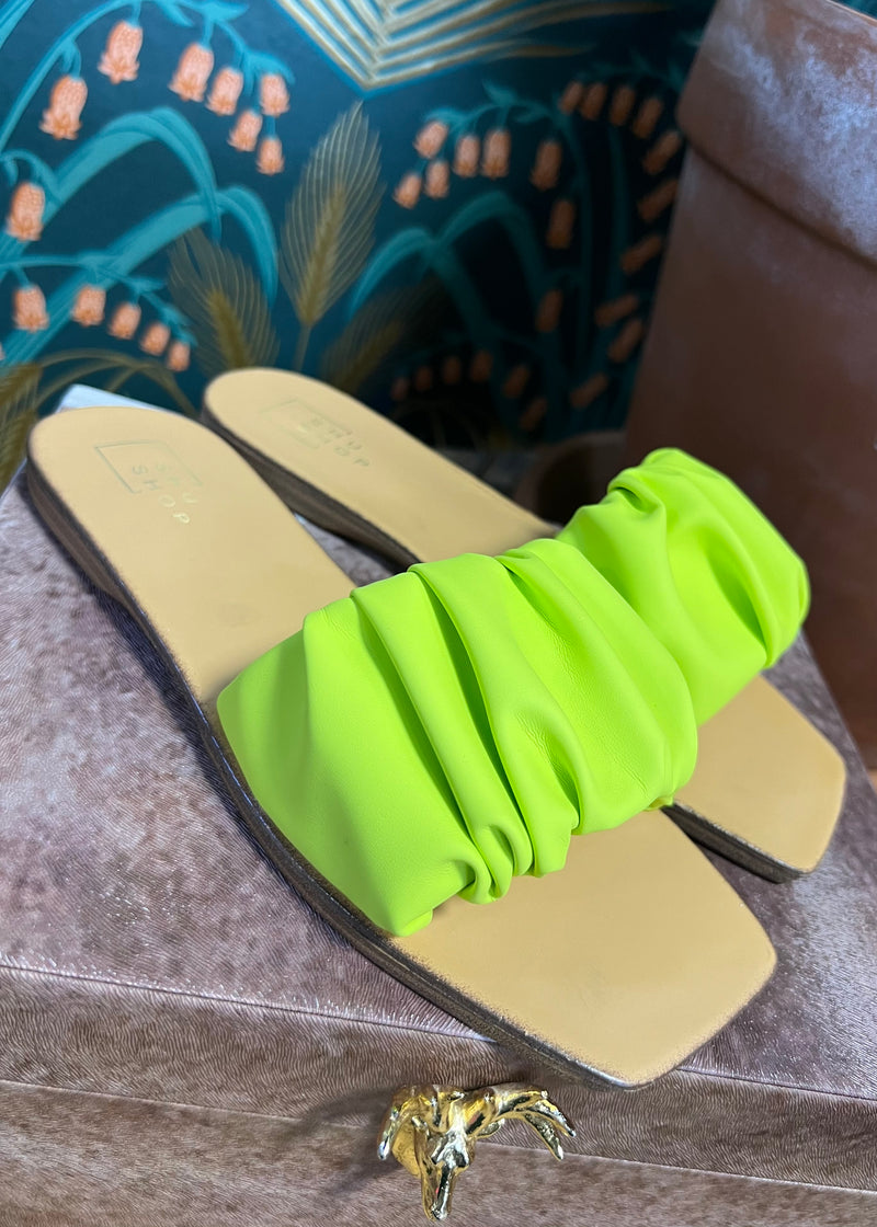 Belinda Slip-On Sandal | Lime