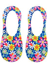 Retro Flowers Liner Socks